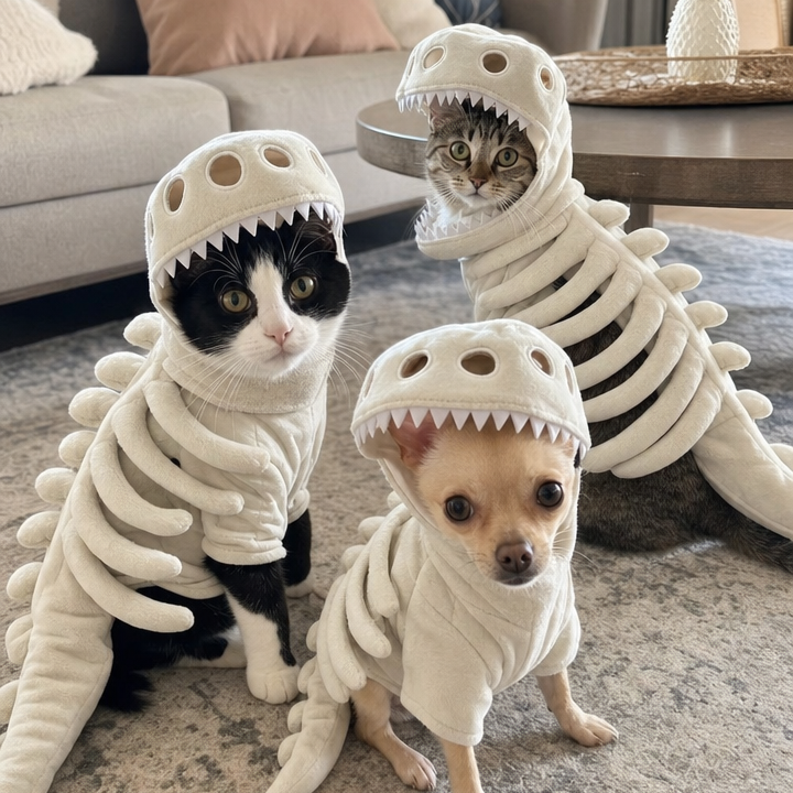 Dino Skeleton Hood